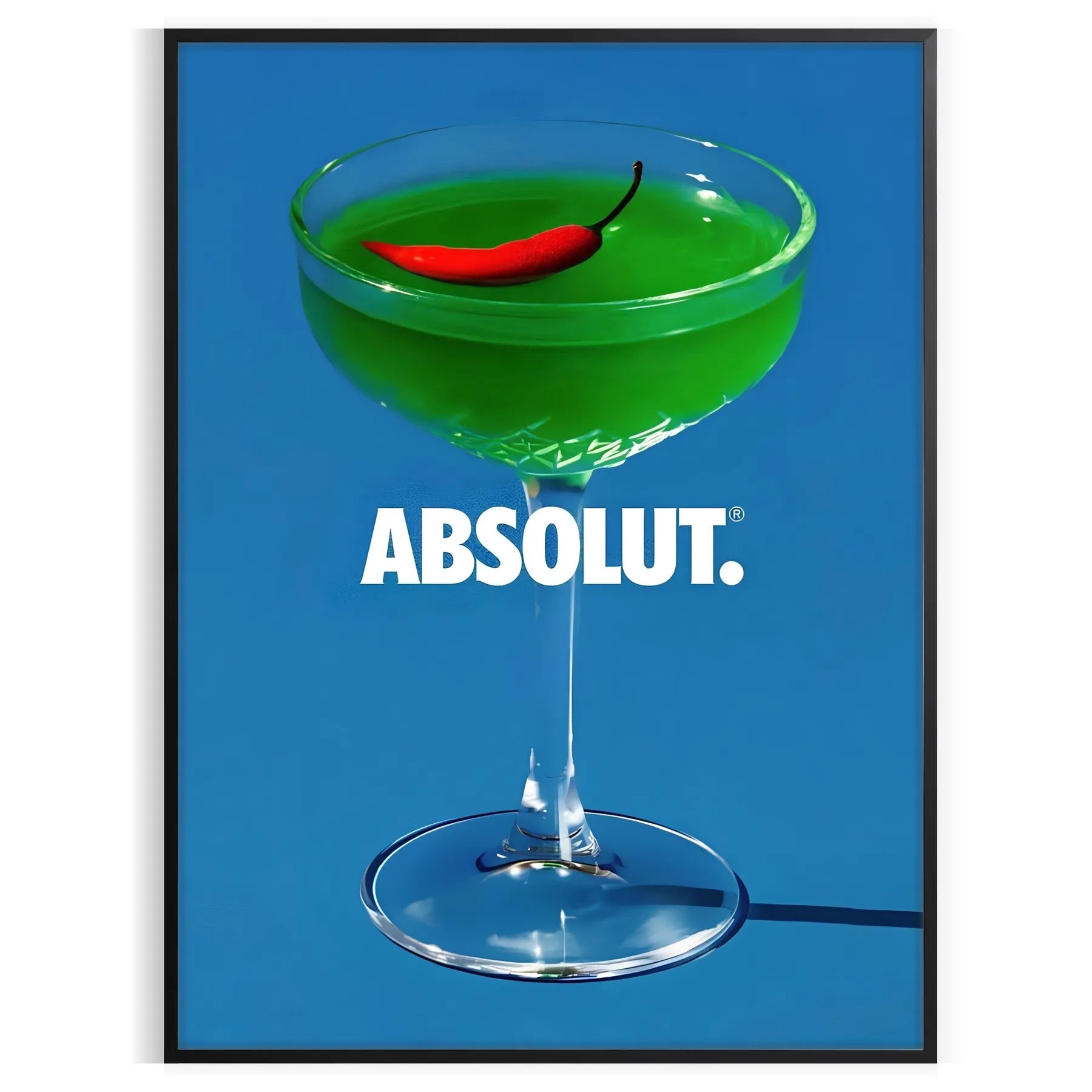 space eye Absolut cocktail poster rich brown vibrant green hues stunning wall art perfect gift enthusiasts splash creativity decor range sizes A4 cm A0